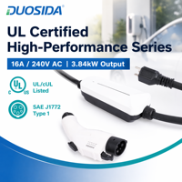 Chargeur EV Mode 2 J1772 16A 240V avec réservation intelligente, câble de 7,6 m (25 pieds), IP67, OEM pour les États-Unis et le Canada