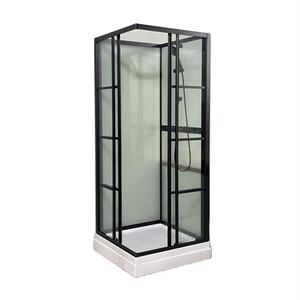 Cabine de douche autoportante compacte d'Oumeiga 900*900mm avec la ligne noire de cadre - Product Image 1