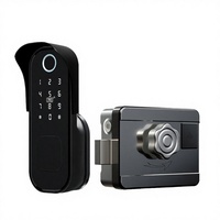 Serrure de porte intelligente en aluminium avec déverrouillage à distance, compatible Tuya WiFi TTlock Cloud, en alliage d'aluminium, reconnaissance faciale et empreinte digitale