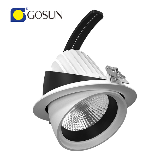 360 Degree Rotatable High Quality COB LED Recessed 32w COB Spotlight Adjustable Gimbal Aluminum Downlight