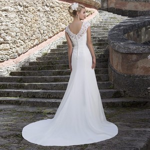 Wedding Dress Mermaid Style Sweetheart Neckline <b>Lace</b> <b>White</b> Full Length - Product Image 2