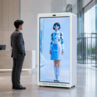 Vitrina Holográfica Transparente HAOCROWN para Presentación de Humanos Digitales en Salas de Exhibición, Centros Comerciales y Vestíbulos Corporativos