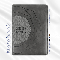 Leeres Leder-Notizbuch A5 Hardcover-Notizbuch mit Fadenbindung Individuell Geprägtes Logo Planer 2027 Tagebuch Geschäftliches Firmengeschenk