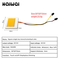 Interrupteur tactile intelligent à une seule touche DC12V 5A 60W pour miroir de salle de bain à LED