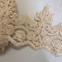 Multi Colors Ladies Bridal Brodé Floral Lace Trim White LT2486B