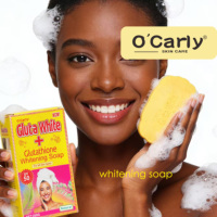 Savon Bio Nettoyant, Éclaircissant, Exfoliant, Hydratant et Protecteur Solaire au Glutathion et Vitamine E, 250g, pour Tous Types de Peau, Corps
