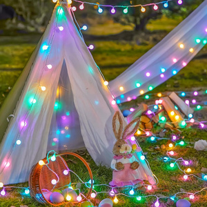 Decoraciones de Pascua 2026, Lámpara Nocturna LED, Regalos para Niños, Presentador, Pascha, Pasen, Huevo, Conejo, Pollito, Luces de Cadena, Pascua - Product Image 3