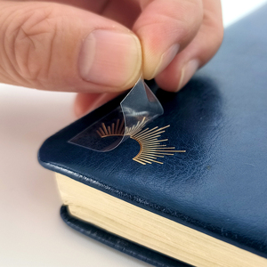 Özel şeffaf altın folyo ısı altın transfer electroforming metal nikel 3D yapışkan etiket logo uv çıkartması vinil transferi etiket - Product Image 2