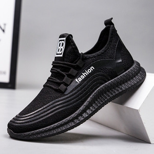 Zapatillas Deportivas Transpirables para Hombre, con Suela Suave Antideslizante, Color Negro, Tendencia de Moda para el Verano - Product Image 4