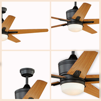 Lampes décoratives modernes pour la maison, ventilateur de plafond Bldc, moteur Led Dc, ventilateur de plafond avec lumière Led
