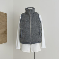 Dicker Retro-Jacke im chinesischen Stil für Damen, ärmellose Jacke, Baumwolljacke mit Designakzenten