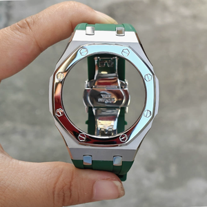 Kits de modification Xinying Premium Casioak GA2100, boîtier et bracelet en acier inoxydable 316L d'origine, multicolores, 44 mm, bicolore sablé - Product Image 5