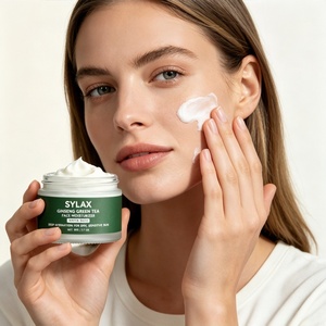 <span class=keywords><strong>Crema</strong></span> Hidratante Facial a Base de Agua con Ácido Hialurónico para Piel Seca/Sensible, <span class=keywords><strong>Crema</strong></span> Antienvejecimiento Orgánica con <span class=keywords><strong>Aloe</strong></span> <span class=keywords><strong>Vera</strong></span>, Té Verde y Ginseng - Product Image 2