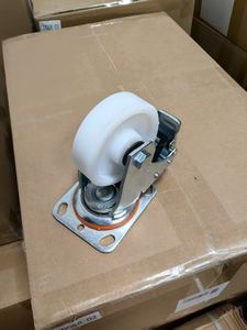 Industrie wagen Voll bremse Hochleistungs-Nylon-Rollen rollen 5 \ "6 \" 8 \ "PE PP UC Kunststoff Material PU-Rad wagen Wagen rad - Product Image 2