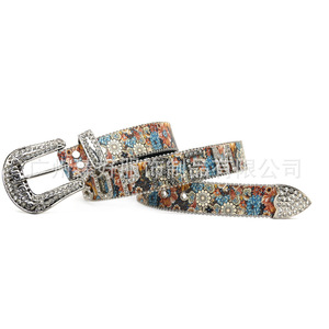 Thắt lưng nữ thời trang kiểu Cowboy Y2k, khóa cài đính đinh tán phong cách Punk, có thể tùy chỉnh logo, bán buôn, tùy chỉnh kích thước. - Product Image 3