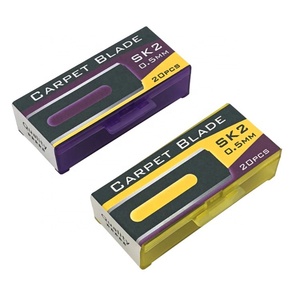 Heavy Duty 57x19x0.5mm Slotted Round Corner Double <b>Edge</b> Carpet Blades - Product Image 2