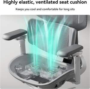 Fauteuil de Bureau Ergonomique Intelligent <span class=keywords><strong>Hbada</strong></span> X7 Gris, avec Suivi Lombaire Entièrement Automatisé, Appui-tête 4D, Accoudoirs Réglables à 720°, Pivotant - Product Image 6