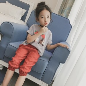 Camiseta Infantil de Verano con Fondo Redondo y Mangas Enrollables, Ecológica, Transpirable, de Marca Privada, de Fabricante Chino - Product Image 3