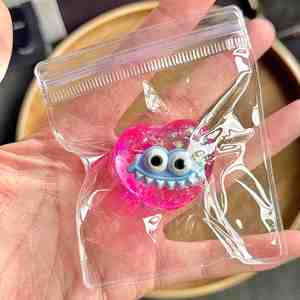 NOUVEAU Jouet Squishy Cœur Maltose Mini avec Grands Yeux Écstravagants en TPR, Anti-stress, Cadeau pour Enfants et Adultes, Vente en Gros - Product Image 4