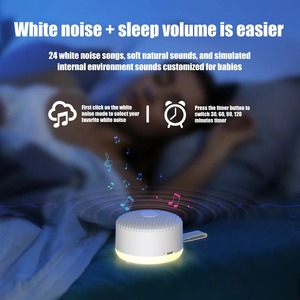 Máquina de Sonido Portátil Mini con <span class=keywords><strong>Ruido</strong></span> <span class=keywords><strong>Blanco</strong></span> para Niños, 24 Sonidos Relajantes, Altavoces Aptos para Bebés - Product Image 4
