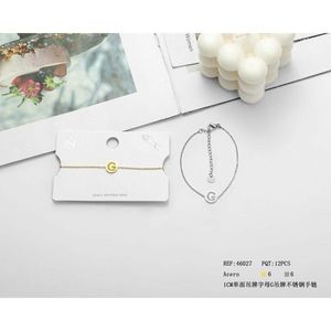 Bracciale in Acciaio Inossidabile G Tag, Catena Moda Monofacciale da 1 Cm - Product Image 1