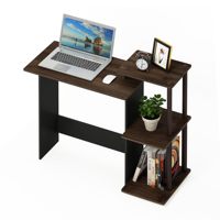 Bureau d'ordinateur portable pliable en bois pour salon, petit, portable, multifonctionnel, pour étude et bureau, avec rangement