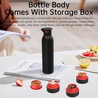 Botella de Agua Aislada de Doble Pared de 500 ml para Deportes y Viajes al Aire Libre, Termo Autolimpiable, Vaso de Plástico de Doble Capa