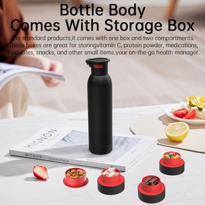 Outdoor Travel Sport 500ml Double Sided Insulated Water <b>Bottle</b> Self Cleaning <b>Thermos</b> Tumbler Double Layer Plastic Drinkware - Product Image 5