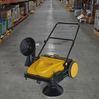 Marchez derrière le sol balayeuse nettoyage de rue balayeuse manuelle machine rotative en gros