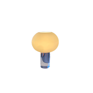 Lámpara de Mesa de Vidrio Minimalista Moderna con Base para Bombilla DC E14, Fuente de Luz LED, Diseño Simple para Decoración de Dormitorio - Product Image 6