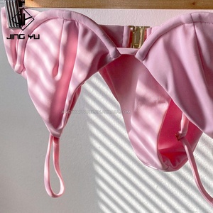 Swimwear Factory Classic Swimsuit Women Recycle Fabric Custom Bikini Set Woman Brand Swimming Suit Custom <b>Swim</b> Suits Women - Product Image 3