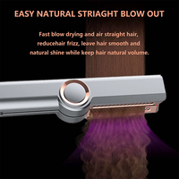 Sèche-cheveux brosse électrique haute vitesse 1300W, styler à air chaud, lisseur vapeur, revêtement céramique ionique, écran LCD, USB-C, version espagnole