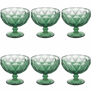 SET ELIZABETH 6 Ciotole Verdi per Gelato - Product Image 1