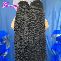 100% Rambut Asli Brasil Virgin Human Hair Burmese Curly Hd Full Lace Front Human Hair Wig Transparent Lace Frontal Wig untuk Wanita Kulit Hitam