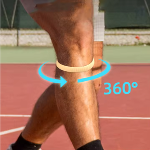 Sangle de genou en silicone pour rotule, bande de compression élastique réglable, attelle de soutien du tendon rotulien pour le sport, le basketball et la course à pied - Product Image 3