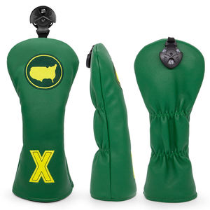 Housse de tête de club de golf en cuir PU de haute qualité avec broderie carte verte pour driver de golf - Product Image 3