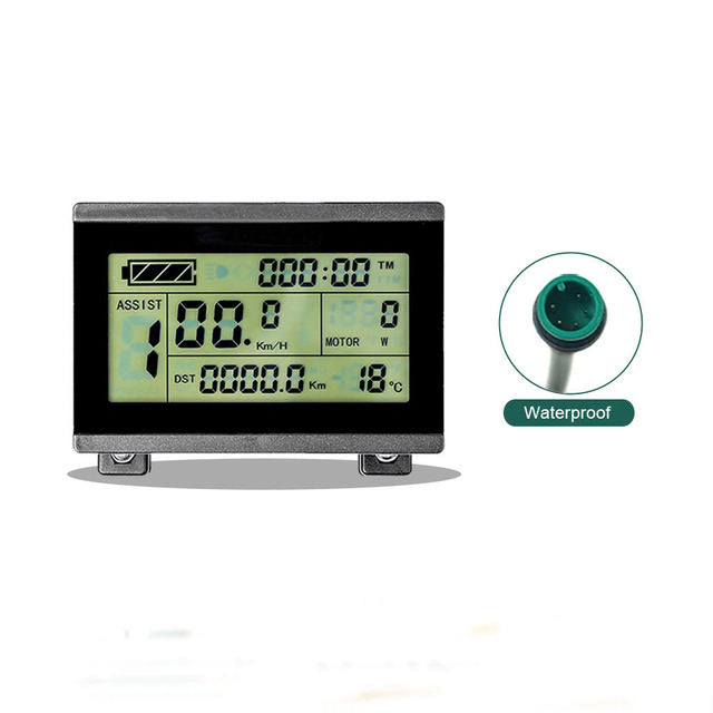 Kunteng Ebike Motor Kit KT-LCD3 Display 24v 36v 48v 72v Electric Bike for Conversion Kit with 5pin Male Waterproof Connector