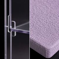 Vitrine longue en acrylique transparent avec base et couvercle anti-poussière à clipser pour collection de modèles