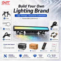 Barre lumineuse LED longue à pixels étanche IP67 600W, lumière stroboscopique RGB blanche, contrôle réseau DMX512 RDM pour éclairage extérieur