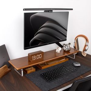Tre màn hình đứng Riser với Acrylic chân cho bàn máy tính để bàn Kệ hỗ trợ cho PC màn hình máy tính, máy tính xách tay, máy in, loa - Product Image 2