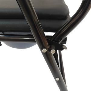 घर बहु-कार्यात्मक शौचालय कुर्सी पोर्टेबल तह गर्भवती महिलाओं के घर शौचालय उच्च बैक शौचालय कुर्सी उपलब्ध - Product Image 4