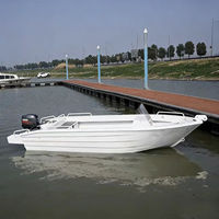 Barco de Pesca de Agua Salada, de Aluminio, para Alta Mar, 4.88m, Sin Cabina, Barco de Pesca de Aluminio