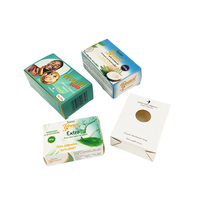SENCAI — boîte de rangement en papier blanc, pas cher, emballage cadeau personnalisé de haute qualité, boîte de rangement pour savon avec fenêtre transparente en pvc