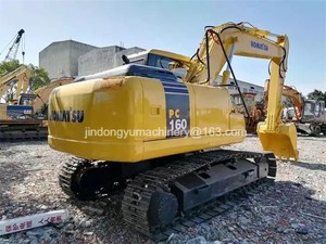 Excavatrice Komatsu PC160 de 17 tonnes, d'occasion, pour l'exploitation minière, engin de construction avec composants essentiels du moteur et du bloc moteur - Product Image 6
