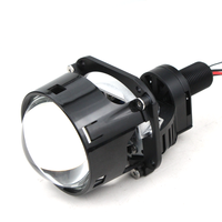Phares LED 2,5 pouces 12V 65W 6000K Nouveaux à double lampe avec super dissipation thermique et lentille de projecteur Bi-LED pour voitures universelles