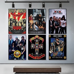 Póster de Anime de la Banda de Rock Guns N' Roses, Impresiones Decorativas para Pared, Adhesivo para Dormitorio, Sala de Estar, Oficina, Hogar - Product Image 2