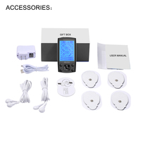 24 Modes Machine De Massage Tens Pads Vibration Appareil De Massage Tens Unité pour Soulagement De La Douleur Ems Force Musculaire