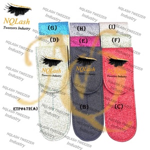 ที่ดีที่สุดผู้ผลิตดอกไม้การออกแบบพลาสม่าสีทองขนตาขยายแหนบกระเป๋าจาก NQLASH แหนบ - Product Image 3