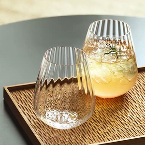 Verre à <span class=keywords><strong>eau</strong></span> en cristal motif vertical, 1 pièce, au meilleur <span class=keywords><strong>prix</strong></span>, sans plomb, verre à vin - Product Image 4