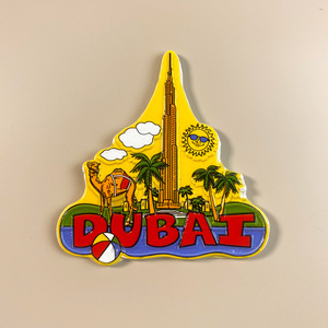 Autocollants pour réfrigérateur transfrontaliers de Dubaï Souvenirs touristiques Burj Khalifa Cérémonie d'<span class=keywords><strong>accompagnement</strong></span> Résine naturelle tridimensionnelle - Product Image 2
